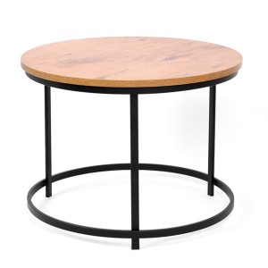 Mały stolik kawowy do salonu okrągły blat KS-28 STOLIK z serii KAJA HOME