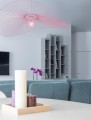 Żyrandol z rodziny KAPELUSZ do salonu, różowy druciany klosz, gwint na E27 KP-21 RÓŻOWY Kaja Lighting