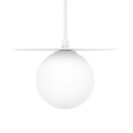 Lampa wisząca ROBIN szklana z klasycznym szklanym kloszem nad blat stołu K-5430 KAJA Lighting