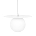 Lampa wisząca ROBIN szklana z klasycznym szklanym kloszem nad blat stołu K-5430 KAJA Lighting