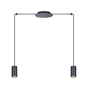 Lampa wisząca czarna z możliwością regulacji z serii PUERTO K-4896 Kaja Lighting