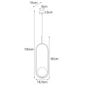 Lampa wisząca K-5396 z serii SVEN Kaja Lighting