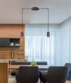 Lampa wisząca czarna z możliwością regulacji z serii PUERTO K-4896 Kaja Lighting