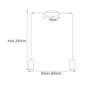 Lampa wisząca czarna z możliwością regulacji z serii PUERTO K-4896 Kaja Lighting