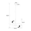 Lampa wisząca K-5457 z serii BURGAS Kaja Lighting