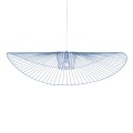 Lampa wisząca KAPELUSZ niebieski, druciany duży stylowy klosz KP-21 NIEBIESKI Kaja Lighting