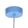 Lampa wisząca KAPELUSZ niebieski, druciany duży stylowy klosz KP-21 NIEBIESKI Kaja Lighting