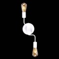 Kinkiet na dwie żarówki z dużym gwintem biały z serii PEKA K-4045 Kaja Lighting