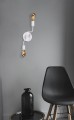 Kinkiet na dwie żarówki z dużym gwintem biały z serii PEKA K-4045 Kaja Lighting