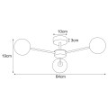 Lampa sufitowa K-5710 z serii CASOLI Kaja Lighting