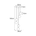 Lampa wisząca K-5704 z serii MONZA Kaja Lighting