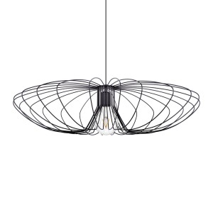 Lampa wisząca dekoracyjna w stylu industrialnym czarna z serii TIZI K-3409 Kaja Lighting