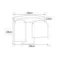 Lampa sufitowa K-5625 z serii CAPRI Kaja Lighting