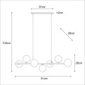 Lampa wisząca K-5847 z serii LEMO KAJA Lighting