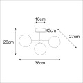 Lampa sufitowa K-5850 z serii FILO KAJA Lighting