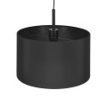 Lampa wisząca SIMONE BLACK, czarny stylowy abażur na E27, do salonu K-4320 Kaja Lighting