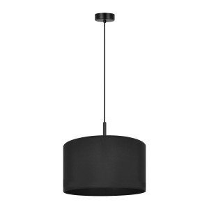 Lampa wisząca SIMONE BLACK, czarny stylowy abażur na E27, do salonu K-4320 Kaja Lighting