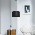 Lampa wisząca SIMONE BLACK, czarny stylowy abażur na E27, do salonu K-4320 Kaja Lighting