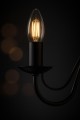 Lampa Dwuramienny Kinkiet E14 Czarny z serii BARTEZ czarny kinkiet w stylu rustykalnym K-3994 Kaja Lighting