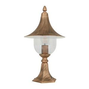 Lampa ogrodowa latarenka BOSTON czarno-złota, IP44 gwint E27 K-8128 CZARNY/ZŁOTY Kaja Lighting