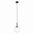 Lampa wisząca , zwis szklana kula biała Ø16 cm z regulacją wysokości nad blat K-4886 Kaja Lighting