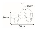 Kinkiet KZ-3994 z serii BARTEZ KAJA Lighting