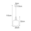 Lampa wisząca K-5891 z serii DIOP KAJA Lighting