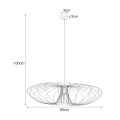 Lampa wisząca dekoracyjna w stylu industrialnym czarna z serii TIZI K-3409 Kaja Lighting