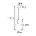 Lampa wisząca K-5871 z serii FABIO KAJA Lighting
