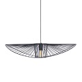 Lampa wisząca Kapelusz na E27, druciany efektowny klosz KP-21 MINI CZARNY Kaja Lighting