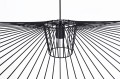 Lampa wisząca Kapelusz na E27, druciany efektowny klosz KP-21 MINI CZARNY Kaja Lighting