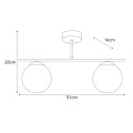 Lampa sufitowa K-6041 z serii RAYA K-6041 Kaja Lighting