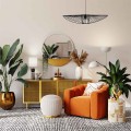 Lampa wisząca Kapelusz na E27, druciany efektowny klosz KP-21 MINI CZARNY Kaja Lighting