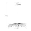 Lampa wisząca Kapelusz na E27, druciany efektowny klosz KP-21 MINI CZARNY Kaja Lighting