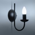 Kinkiet ścienny HARIS czarny wzorowany na świeczniku K-4972 Kaja Lighting
