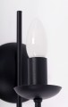 Kinkiet ścienny HARIS czarny wzorowany na świeczniku K-4972 Kaja Lighting