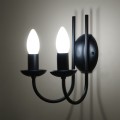 Podwójny kinkiet w stylu industrialnym czarny z serii HARIS K-4973 Kaja Lighting