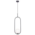 Lampa wisząca z białym szklanym kloszem PARVA na E14 do salonu K-5100 Kaja Lighting