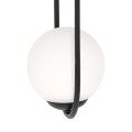Lampa wisząca salonowa PARVA, szklane kuliste mleczne klosze na E14 K-5101 Kaja Lighting