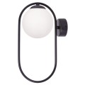 Nowoczesny kinkiet PARVA z eleganckim szklanym kloszem do salonu K-5105 KAJA Lighting