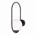 Nowoczesny kinkiet PARVA z eleganckim szklanym kloszem do salonu K-5105 KAJA Lighting