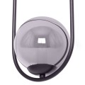 Lampa wisząca elipsa z grafitowym kloszem czarna z serii DAVOS K-5110 Kaja Lighting